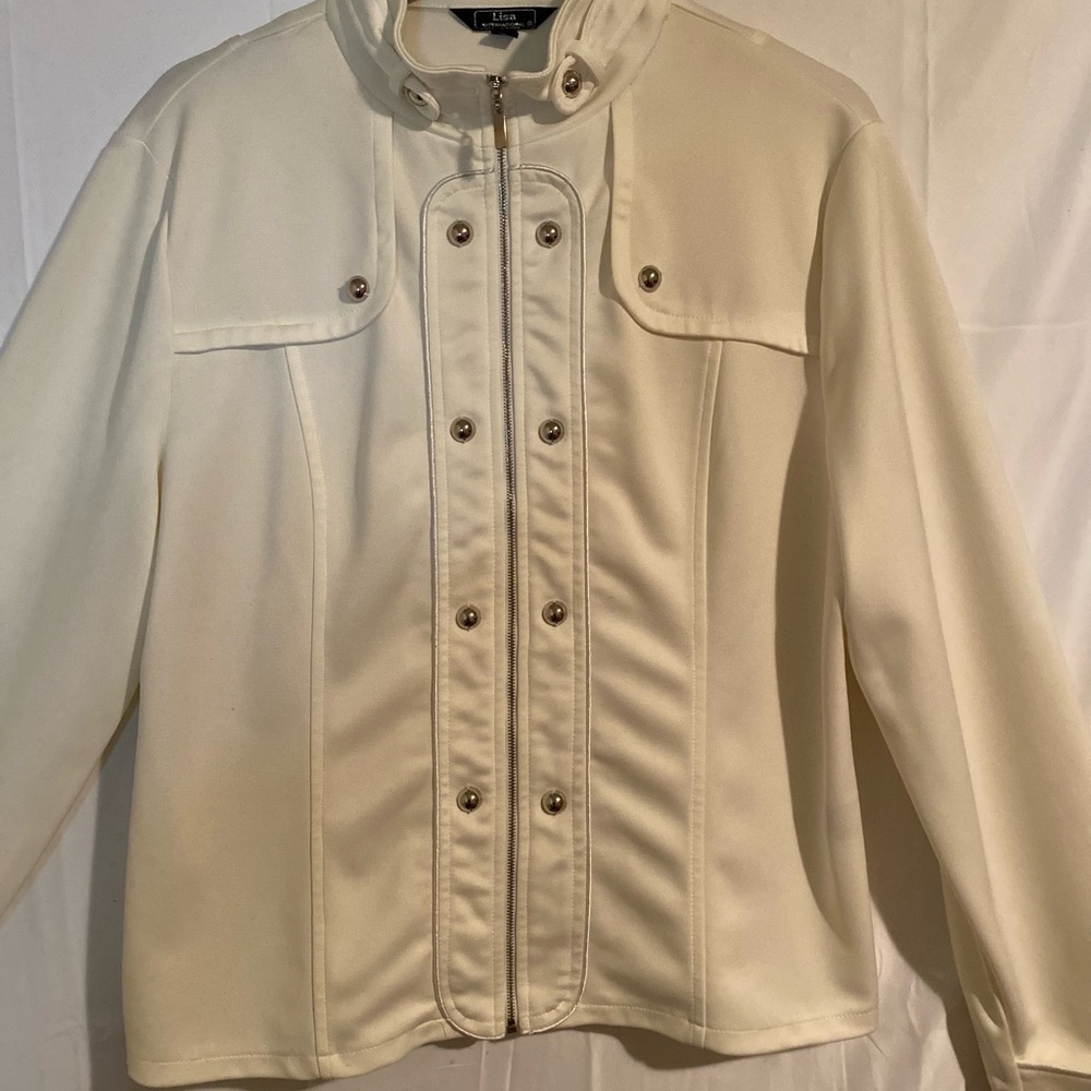Lisa International Cream Blazer Minimalist Design